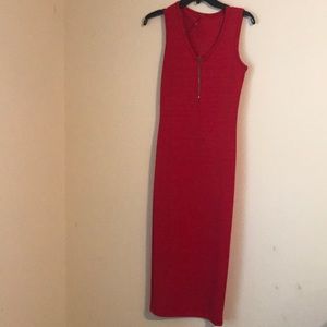 Papaya midi bodycon dress